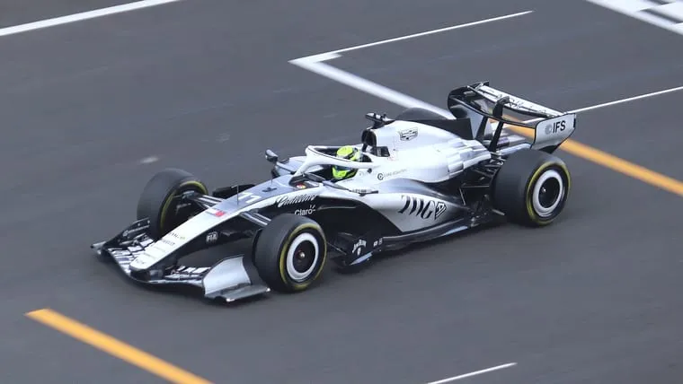 Sergio Pérez’s Cadillac in first practice for the 2026 Chinese Grand Prix