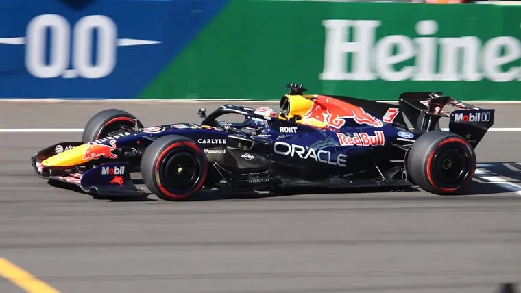 Max Verstappen’s Red Bull in qualifying for the 2026 Chinese Grand Prix
